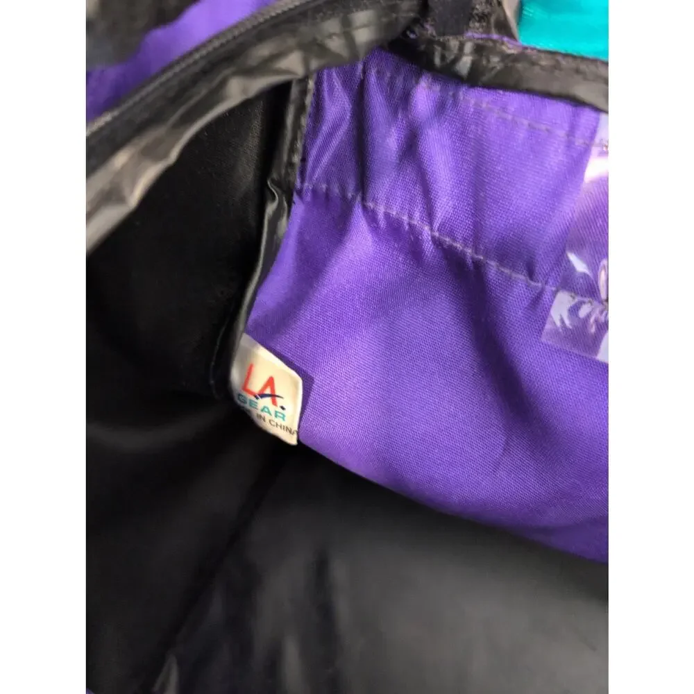 LA GEAR Vintage 80s 90s Retro Neon Gym Duffel Travel Bag